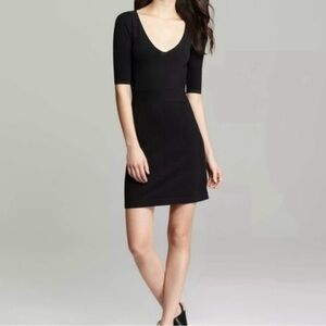 Theory Julialynn‎ Ventura Black Bodycon Dress